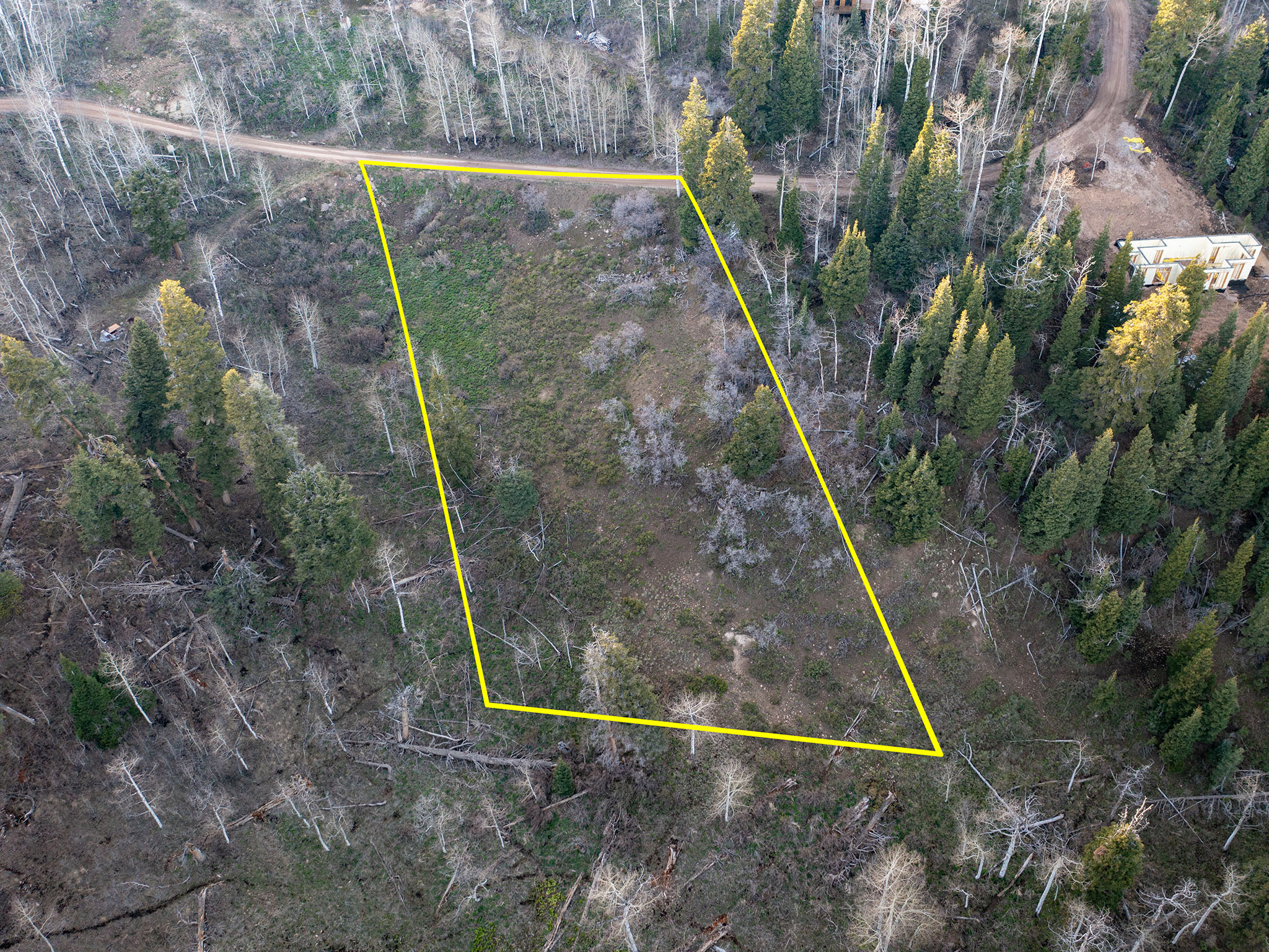 View of property location featuring property parcel outlined