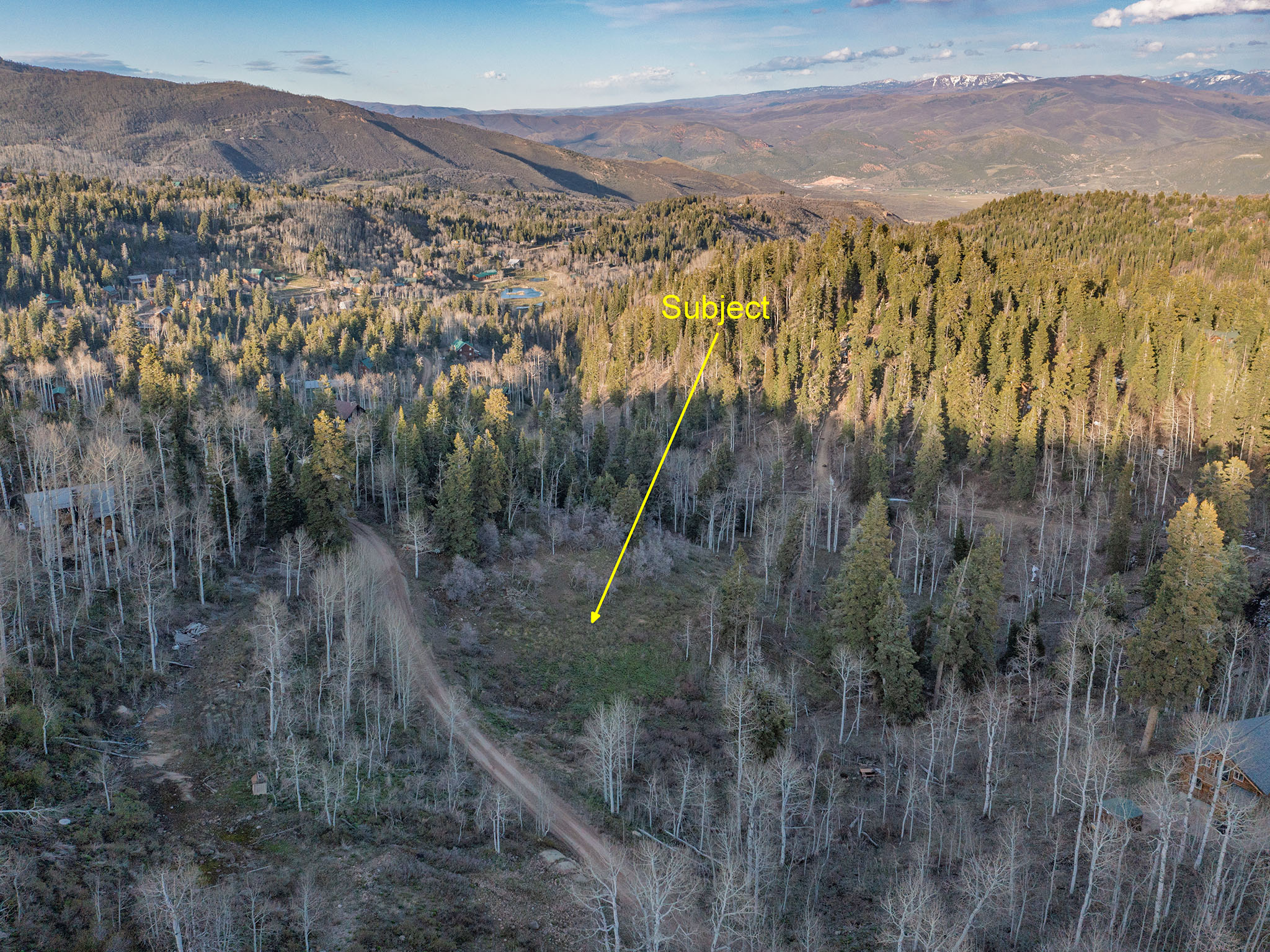 Aerial view of mountains