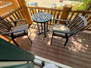 View of deck