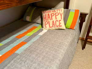 Detailed view of carpet flooring