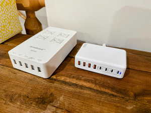 Detailed view of an AC wall unit