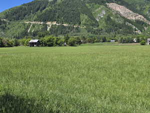 Mountain view featuring rural landscape
