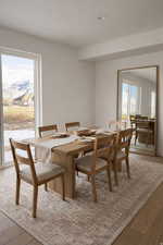 This is an AI generated photo... colors and selections may be different in actual home.