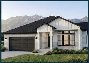 This is an AI generated photo... exterior colors and selections may be different in actual home.