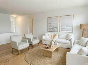 This is an AI generated photo... colors and selections may be different in actual home.