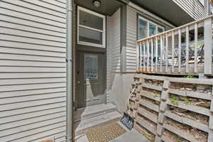 Doorway to property.