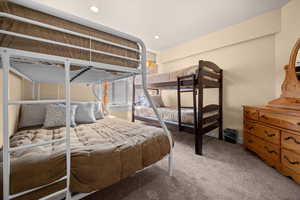 Guest bedroom sleeps six.