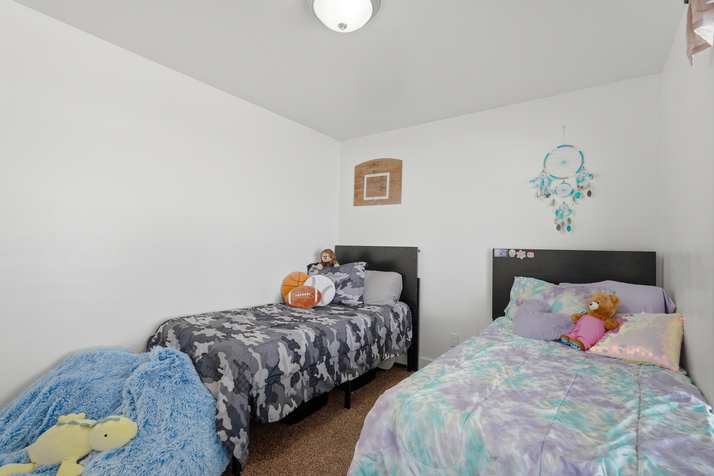 Bedroom featuring carpet floors