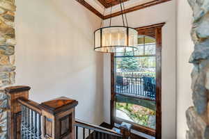 Detailed view of ornamental molding