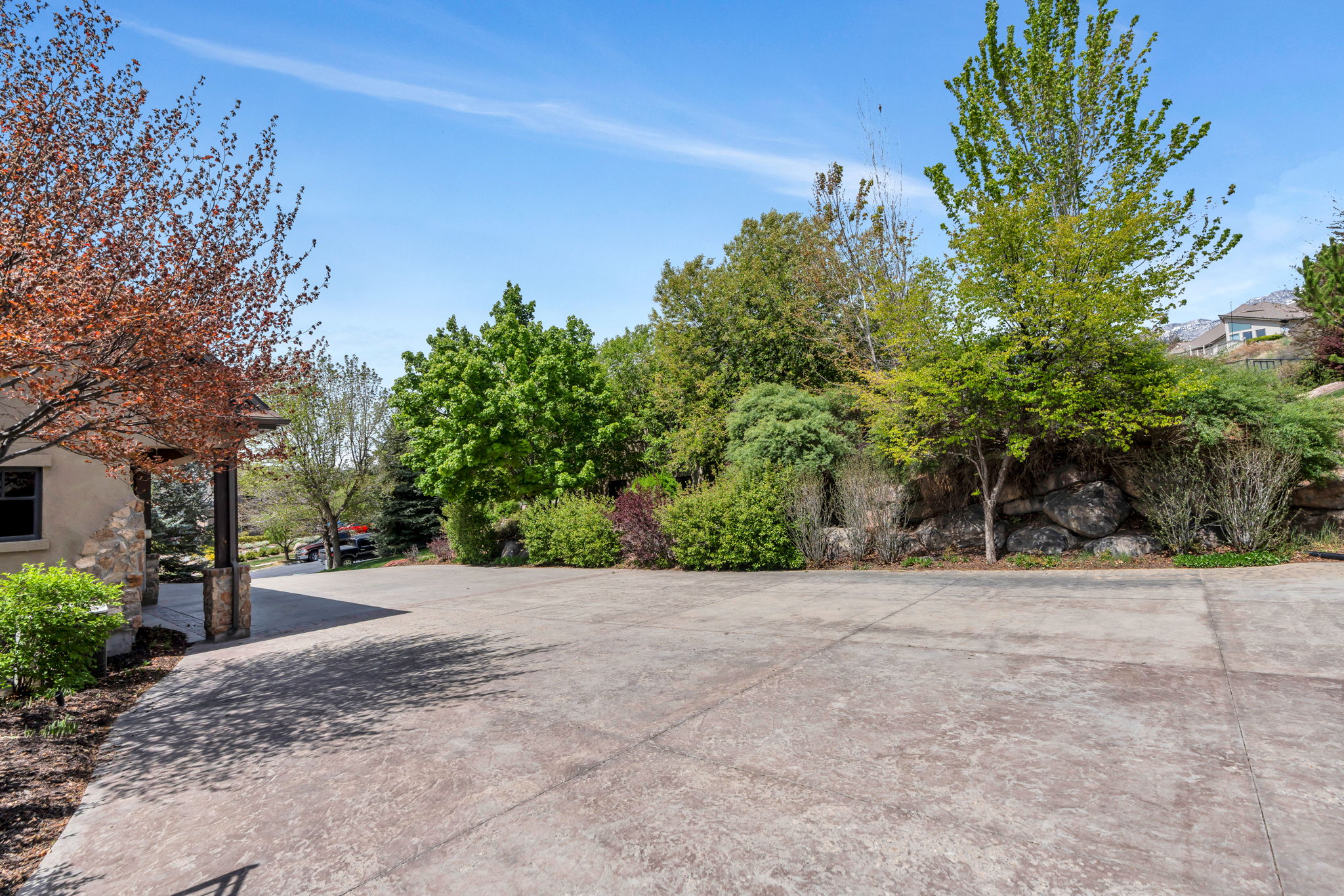 View of concrete road