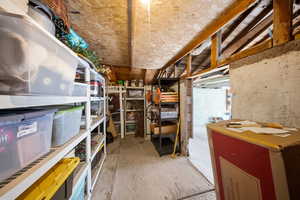 View of storage room