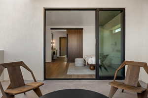 Doorway to property