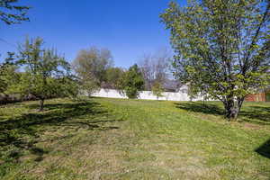 View of fenced yard