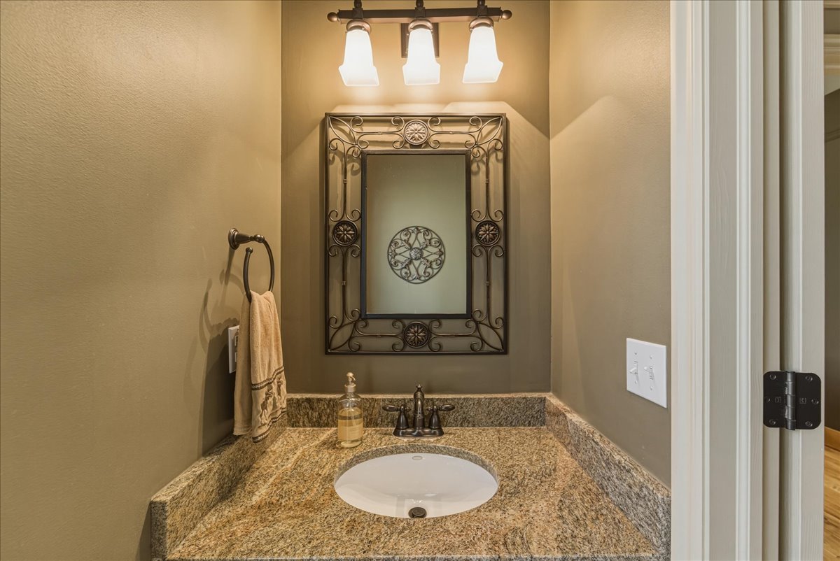 Bathroom featuring vanity