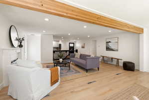 Huge natural wood beam