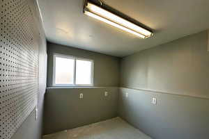 Empty room with concrete floors