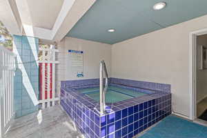 Community hot tub and patio surround