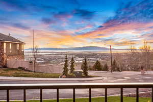 Water view featuring a mountainous background
