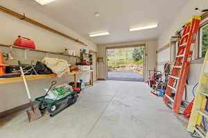 Garage with baseboards
