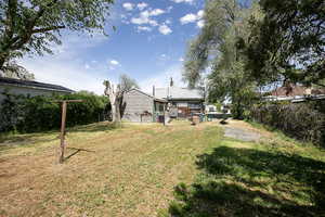 Rear view of property