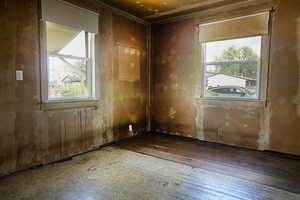 Empty room with healthy amount of natural light