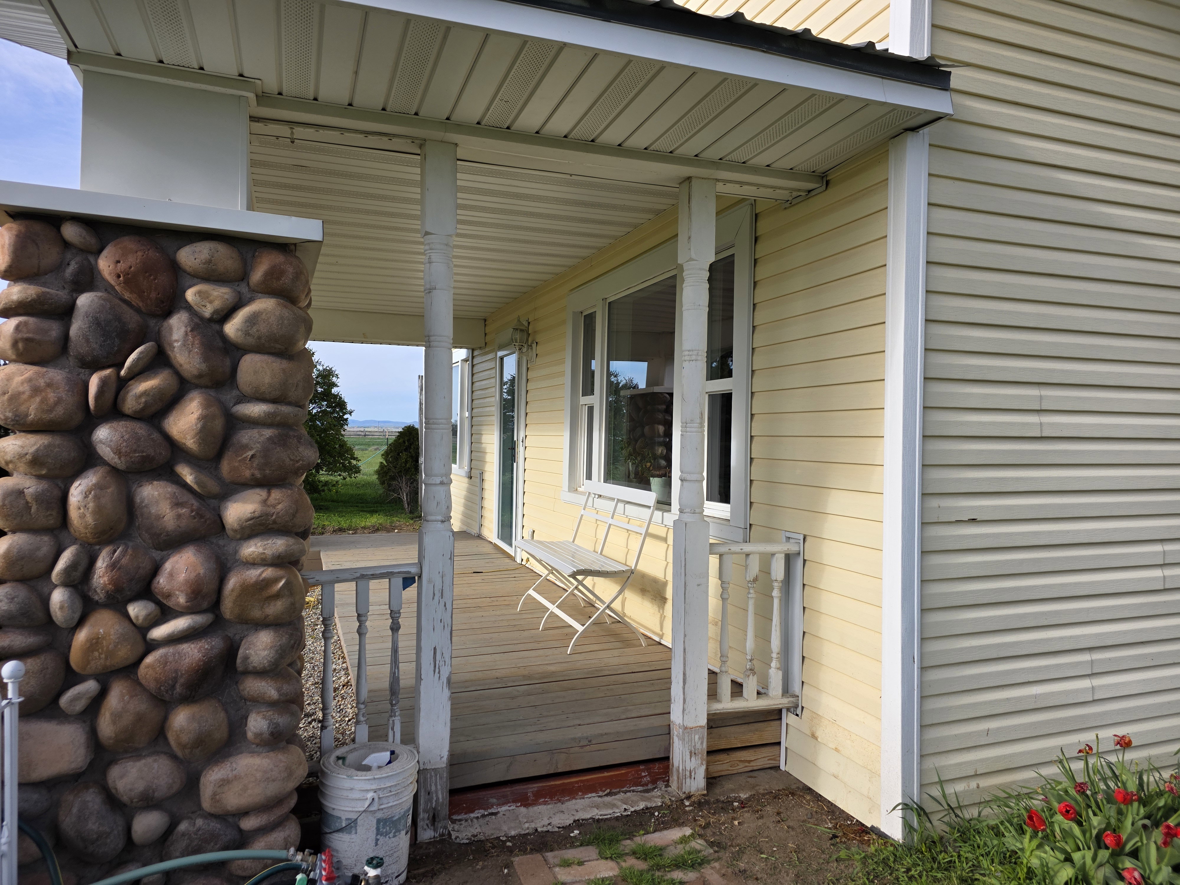 View of wooden porch