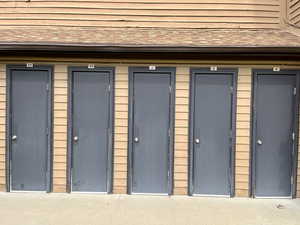 Locking Owner storage for larger items like Skis & Bikes