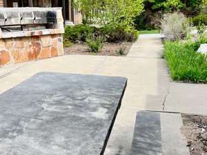 BBQ's and tables at Club House