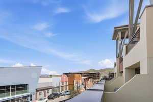 View of asphalt road featuring a mountain view
