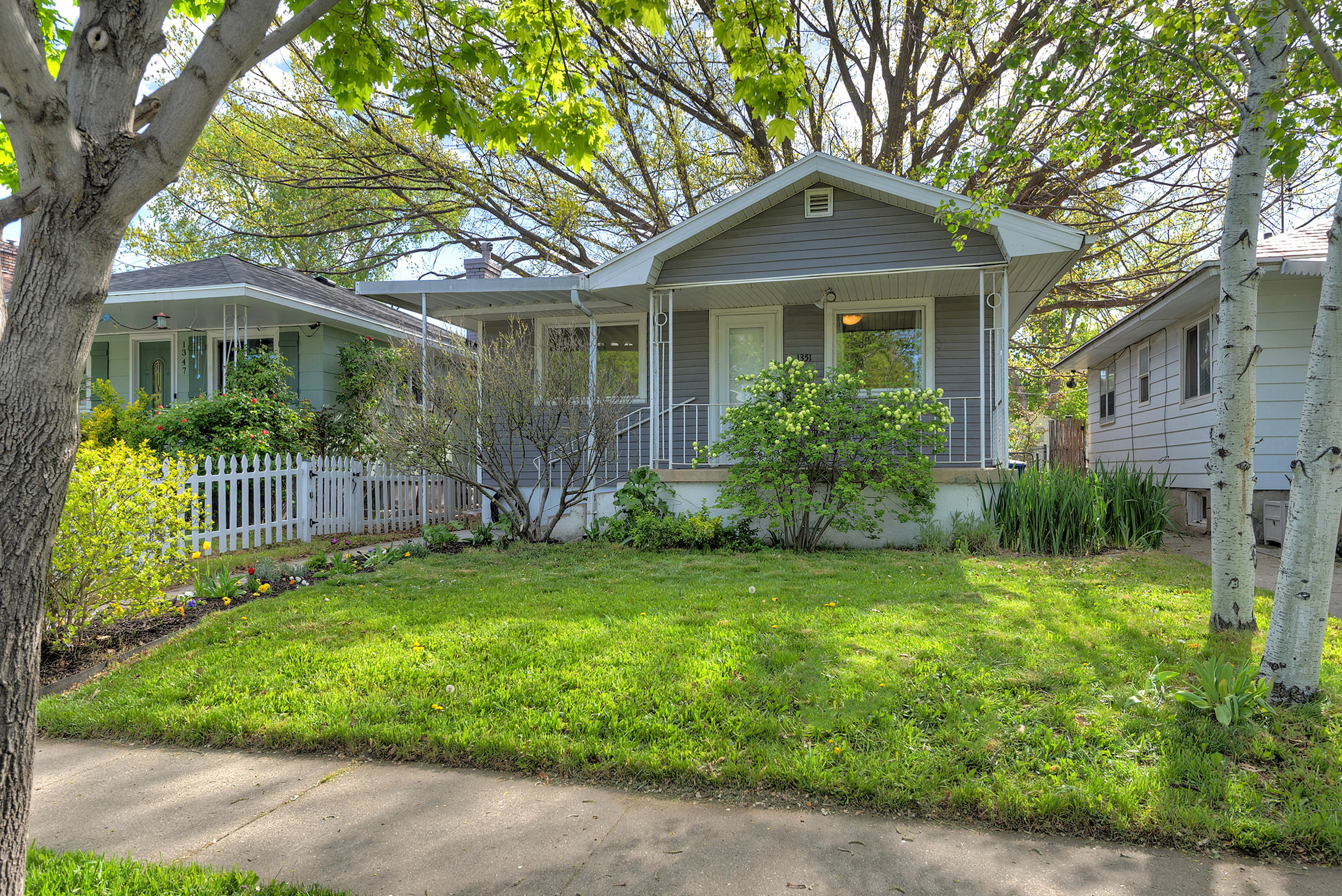 View of front of property with a porch