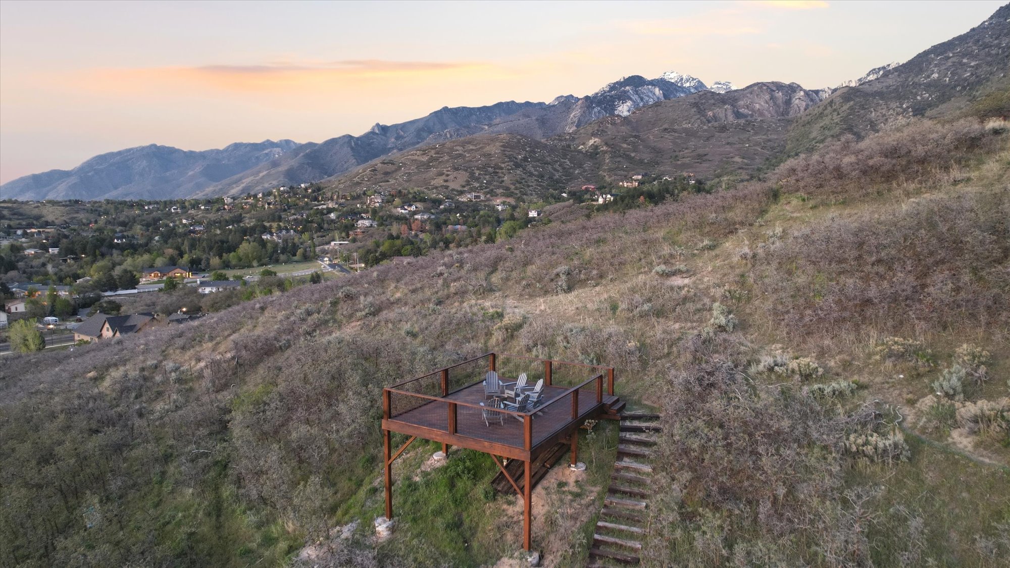 View of mountain background