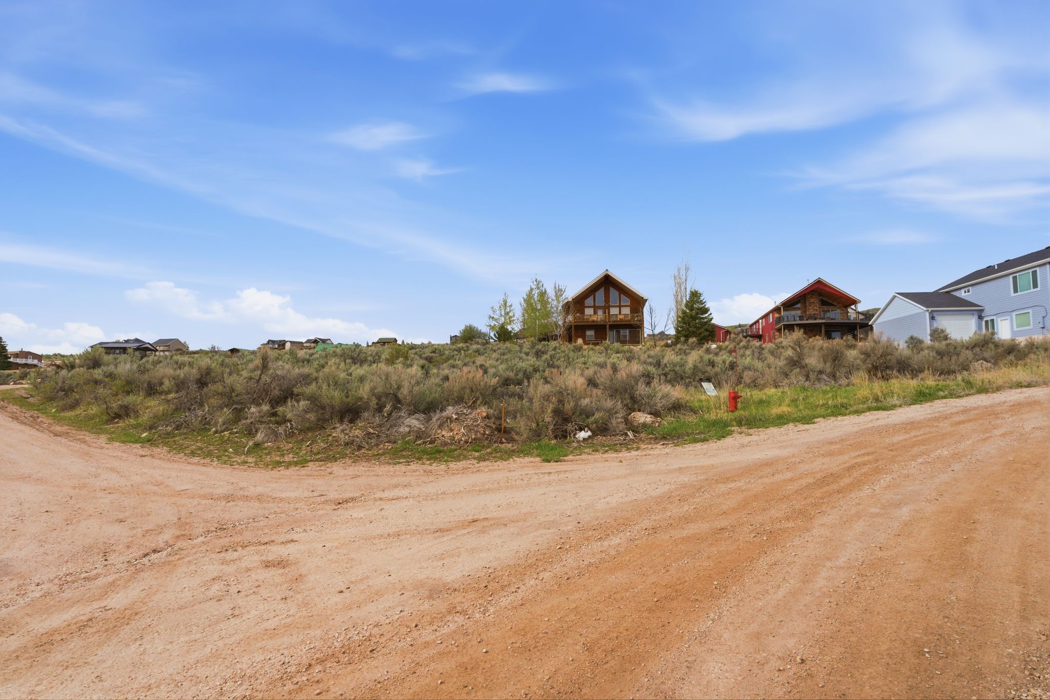 View of yard with a rural view