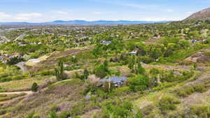 Aerial view of property looking west