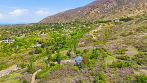 Aerial view of property looking north