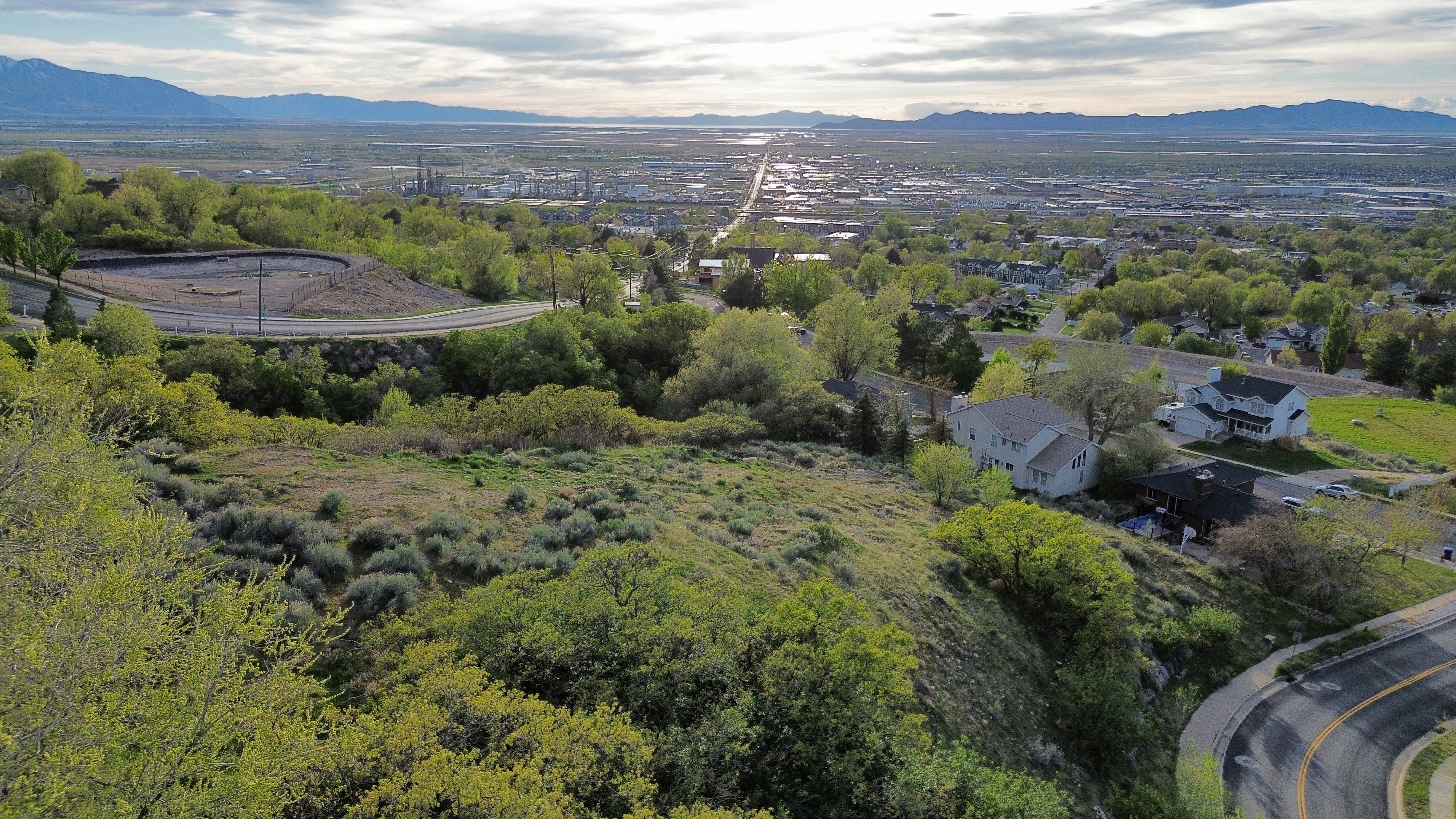Bird's eye view of mountains