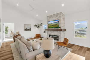 Beautiful Hearth and Mantel