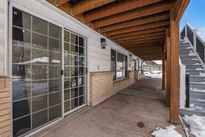 View of patio for ADU