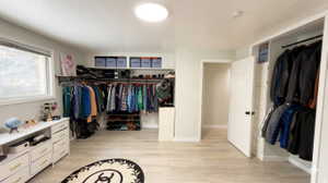 Walk in closet in Master bedroom