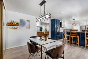 Semi formal dining facing kitchen