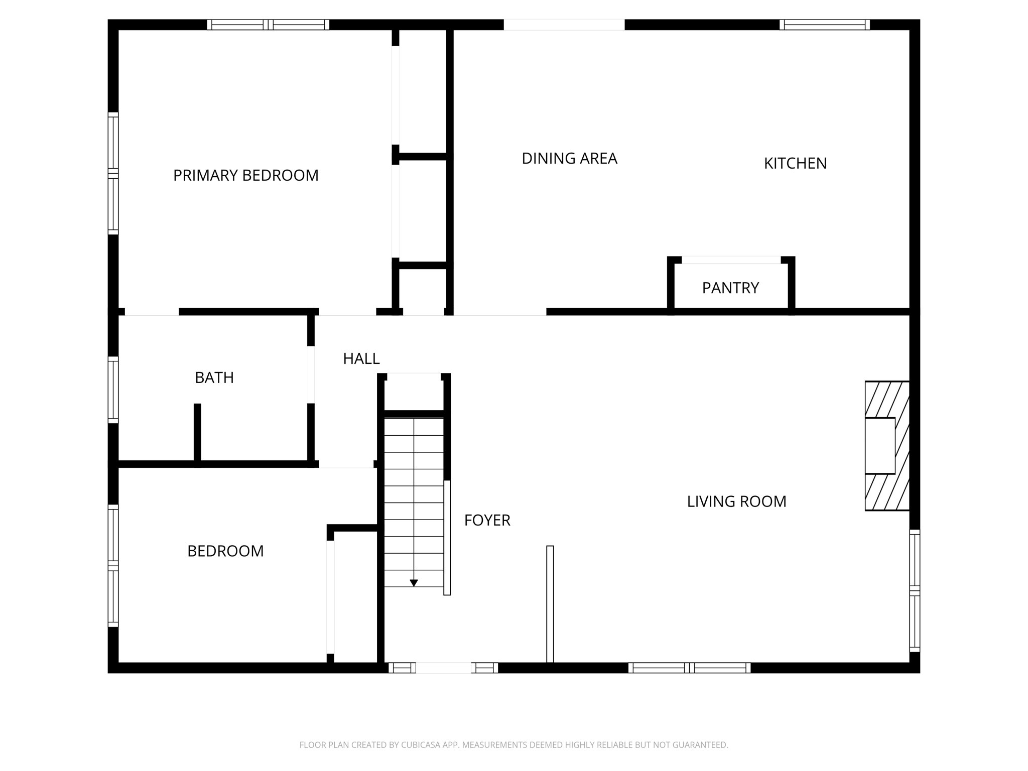 View of room layout