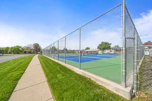 Community tennis and pickleball courts, offering additional recreational options nearby.