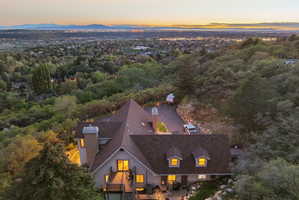 View of subject property with mountains