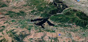 Aerial view of property's location