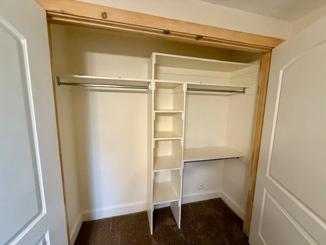 Large custom closets throughout the home