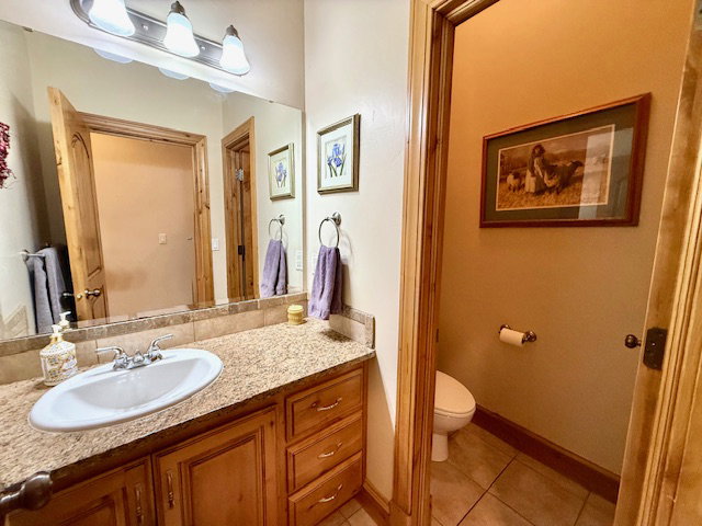 1/2 bath on the main level