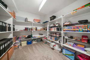 View of storage room