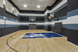 View of basketball court featuring community basketball court