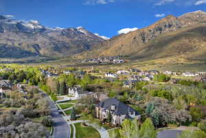 Mountain view featuring nearby suburban area