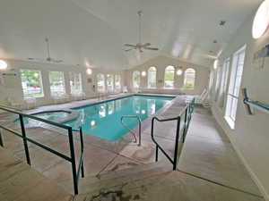 View of integrated pool / spa