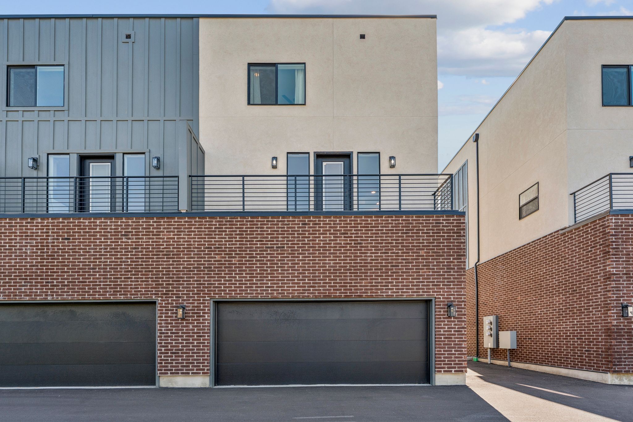 View of property featuring an attached garage